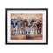 Stupell Industries Trotting Longhorn Cattle Framed Print Under Glass, design by James Corwin
